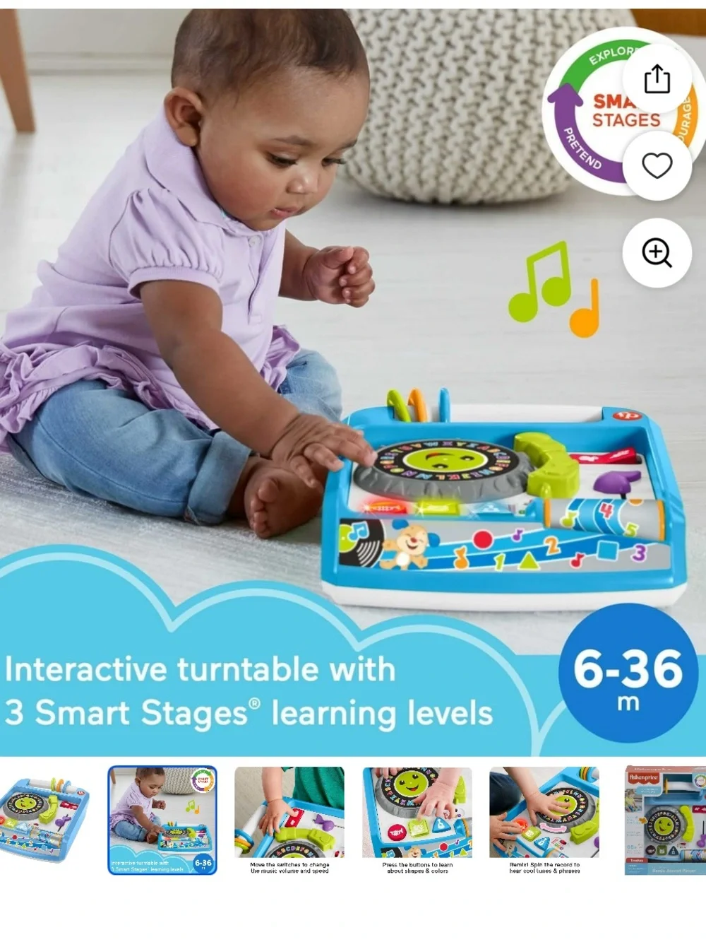 Fisher-Price Record Player Toy